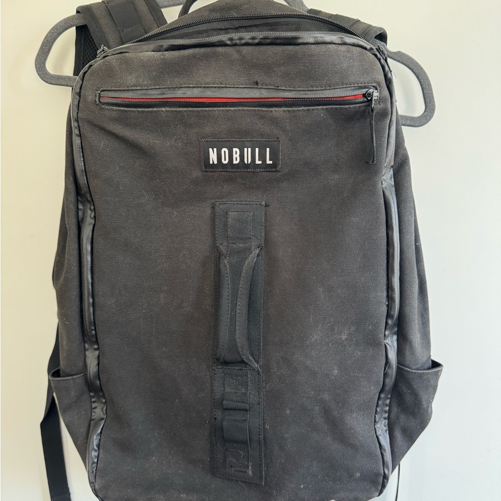 NOBULL waxed Canvas black gym Backpack